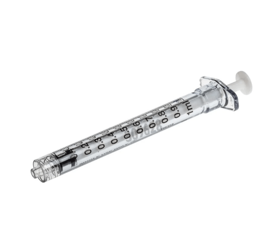 1ml Glass Syringe with Luer Lock System and Needle – Brand King