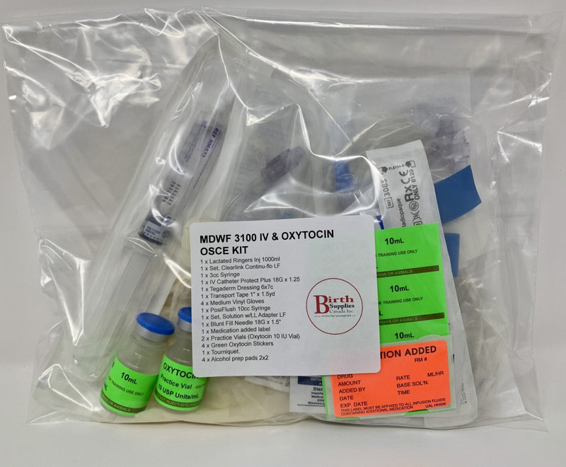 MDWF 3100: IV & Oxytocin SMCA Kit-Medical Supplies-Birth Supplies Canada