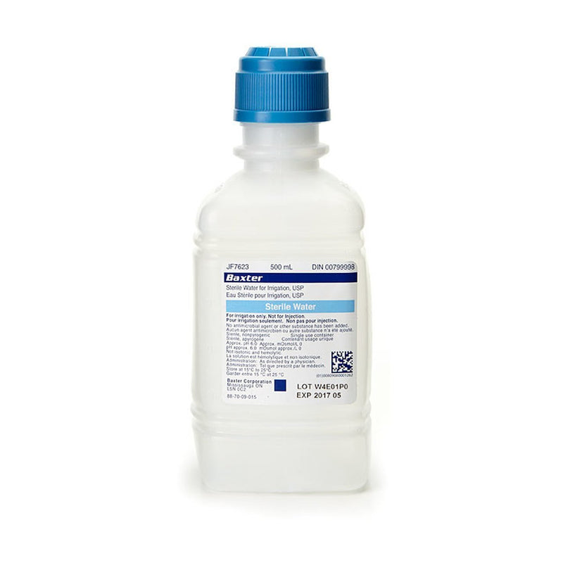 500ml Sterile Water For Irrigation Bottle-IV Solutions-Birth Supplies Canada